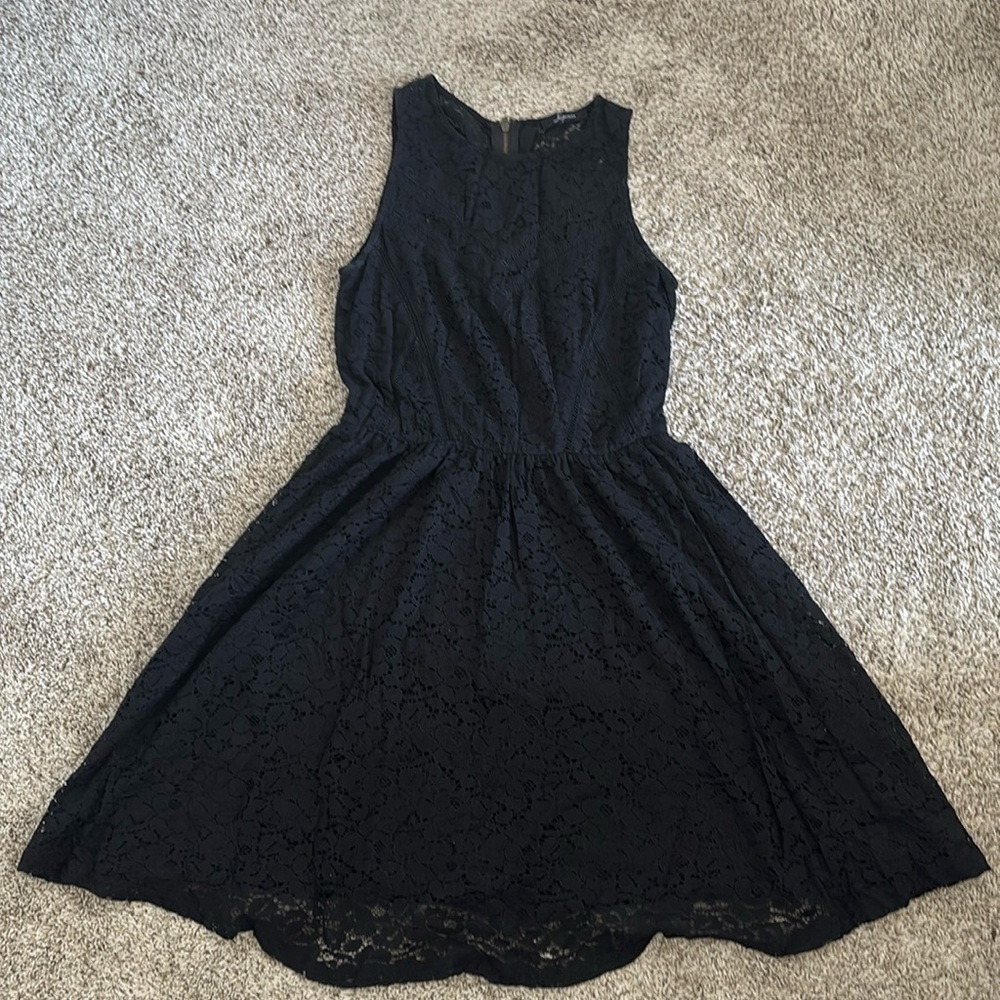 Black lace dress